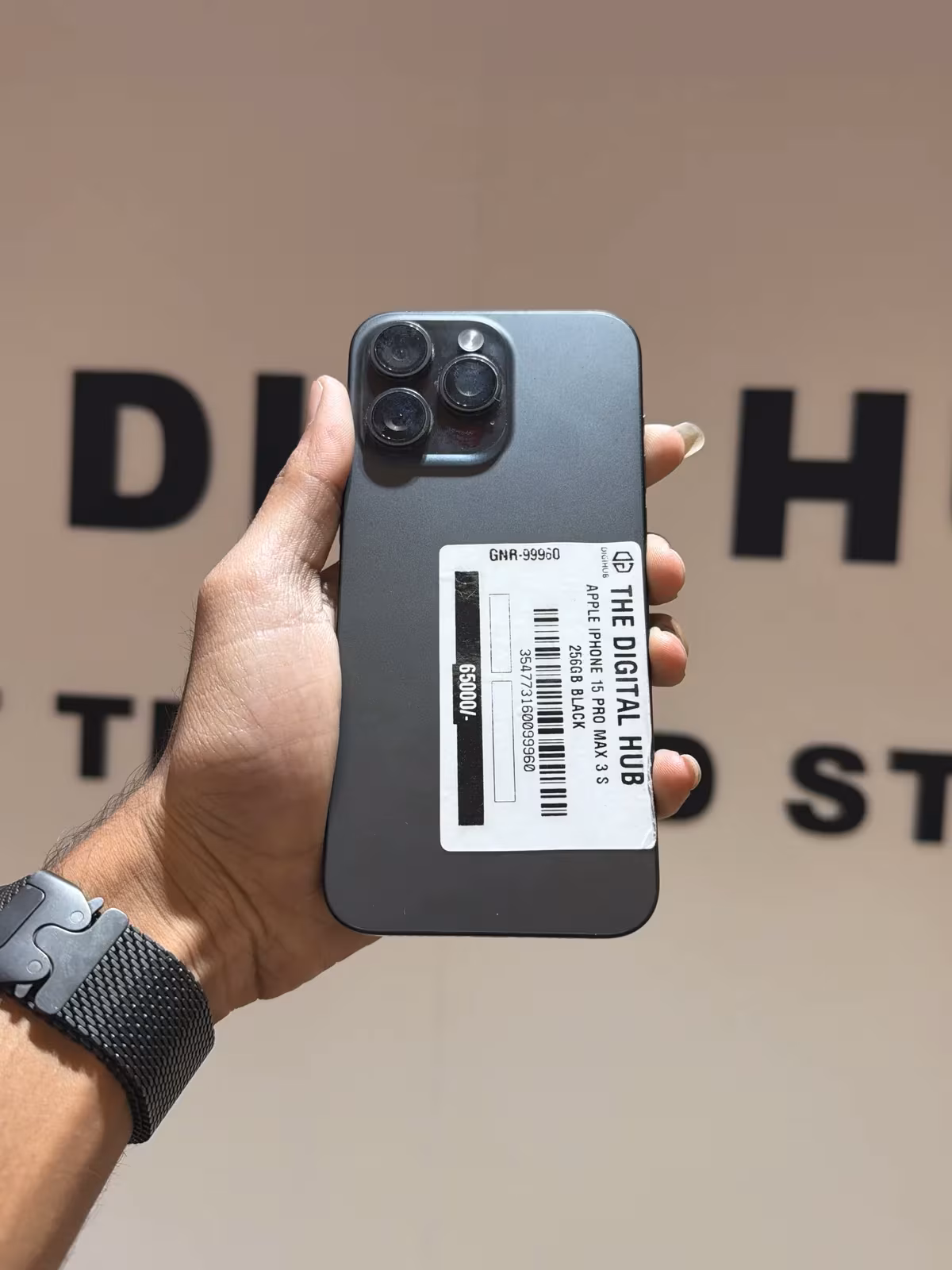 Iphone 15 Pro Max (B) Black 256GB 3 Months