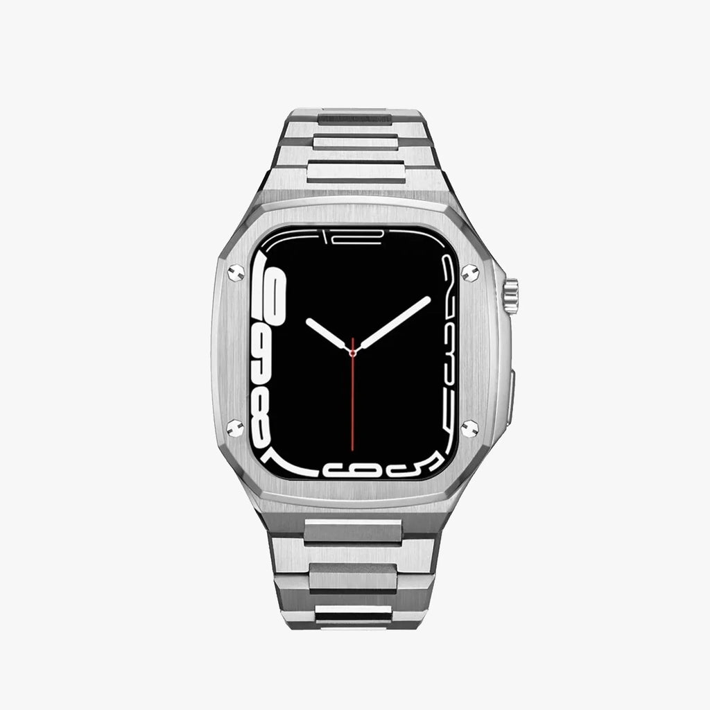 45MM Silver Luxury Edition Case- Stainless Steel Strap The Digital Hub