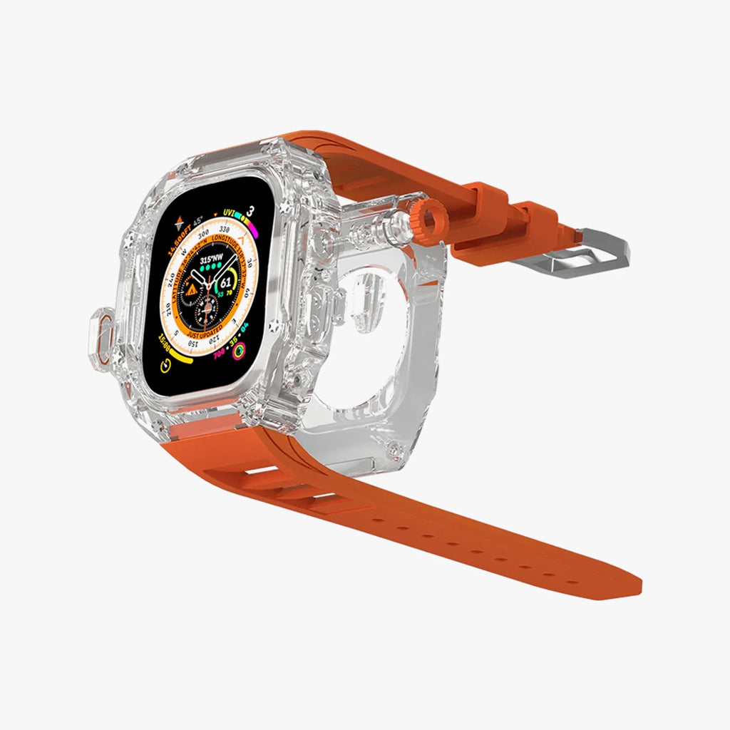 Luxury Richard Transparent Case - Orange