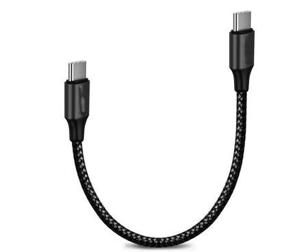 JTP-27 Type C to Type C Short Fast Charging 65W Cable Compatible with Samsung Galaxy Z Fold3 5G, Z Flip3 5G, S22 5G, S22 Ultra, S21, S20, S20FE, A52, A73, A53 - The Digital Hub