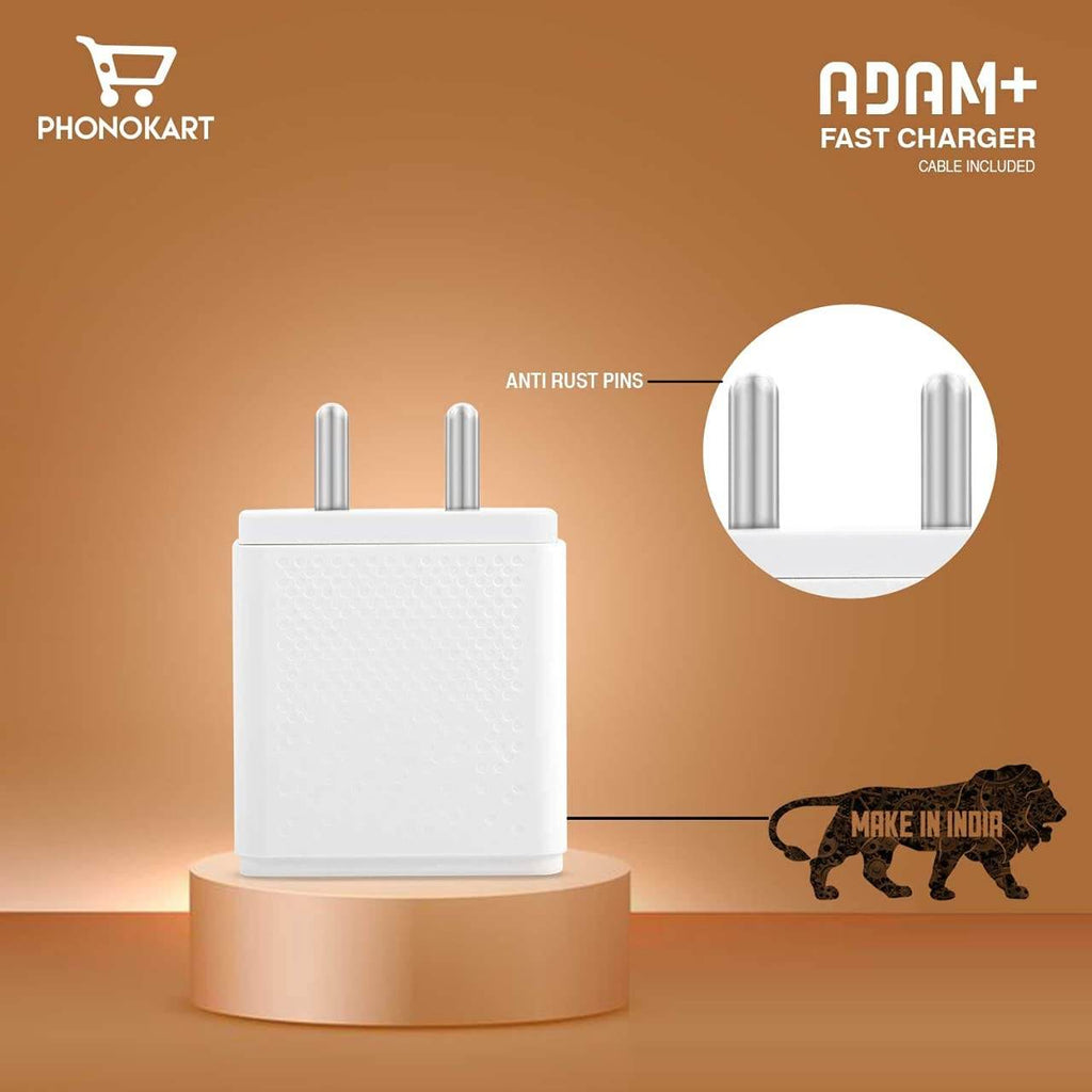 PHONOKART ADAM Plus Charger with Type C White - The Digital Hub