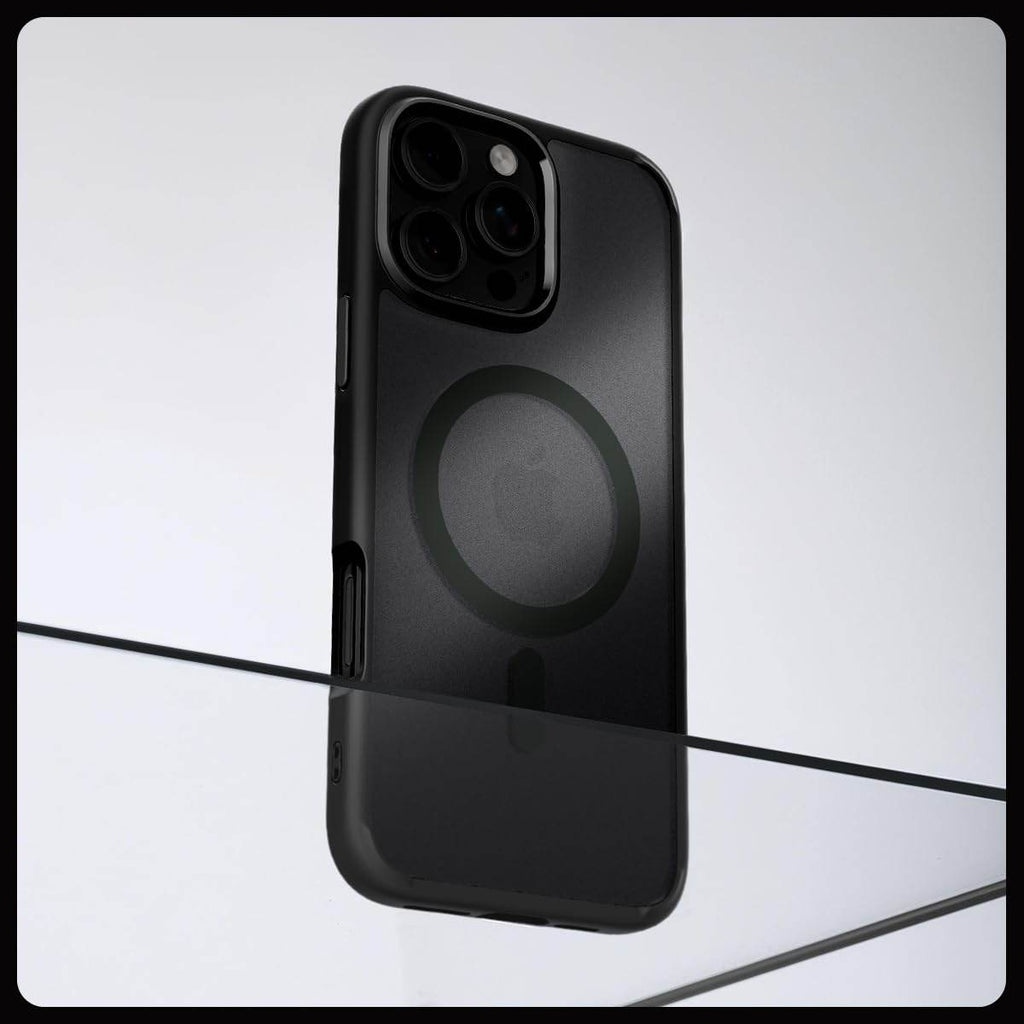 Spigen Ultra Hybrid Magfit Back Cover Case Compatible with iPhone 16 Pro Max (TPU + Poly Carbonate | Frost Black) - The Digital Hub