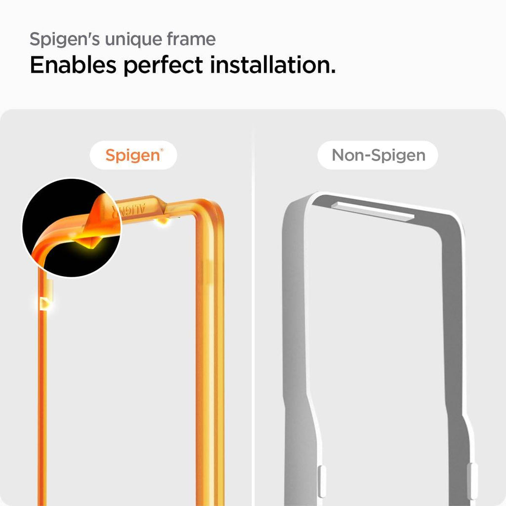 Spigen Alignmaster Tempered Glass Screen Protector Guard For Galaxy S23 Fe - 2 Pack for Smartphone - The Digital Hub