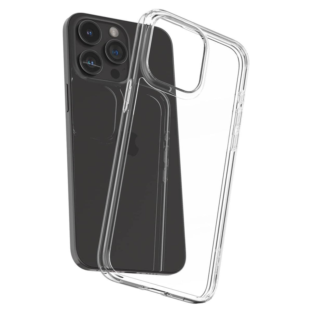 Spigen Air Skin Hybrid Back Cover Case Compatible with iPhone 15 Pro Max (TPU + Poly Carbonate | Crystal Clear) - The Digital Hub