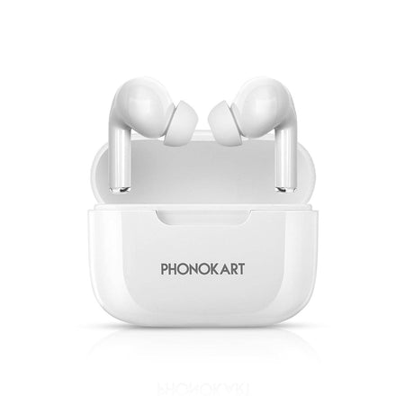 Phonokart TWS Wireless Earbuds with 18H Playtime, Crystal-Clear Calls, Fast Charging, Elegant Royal Design, Bluetooth 5.4, Noise Cancellation, Gaming Mode, 1Yr Warranty - The Digital Hub