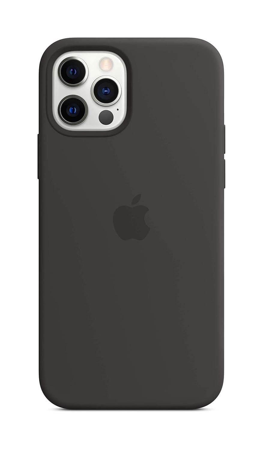 Apple Silicone Case with MagSafe (for iPhone 12, 12 Pro) - Black - The Digital Hub