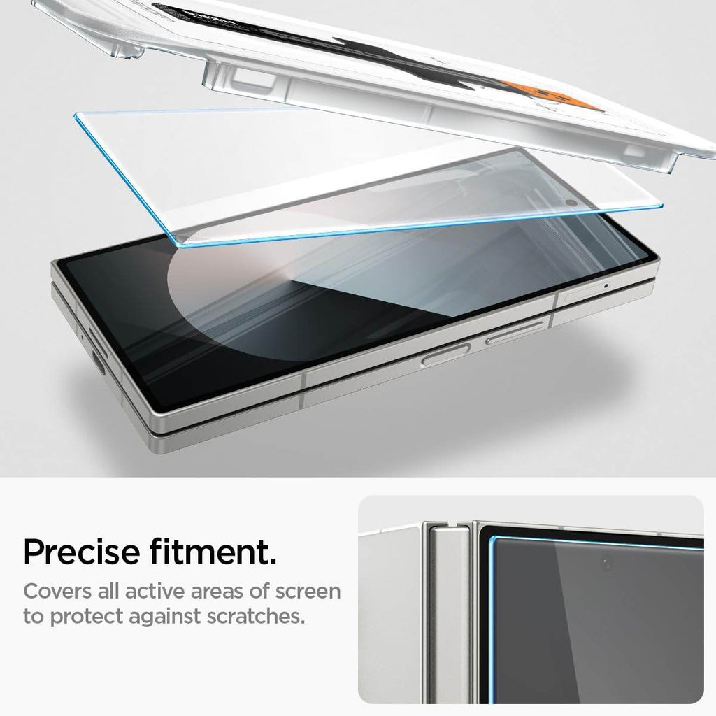 Spigen Ez Fit Tempered Glass Screen Protector Guard For Samsung Galaxy Z Fold 6 Smartphone (2 Pack) - The Digital Hub