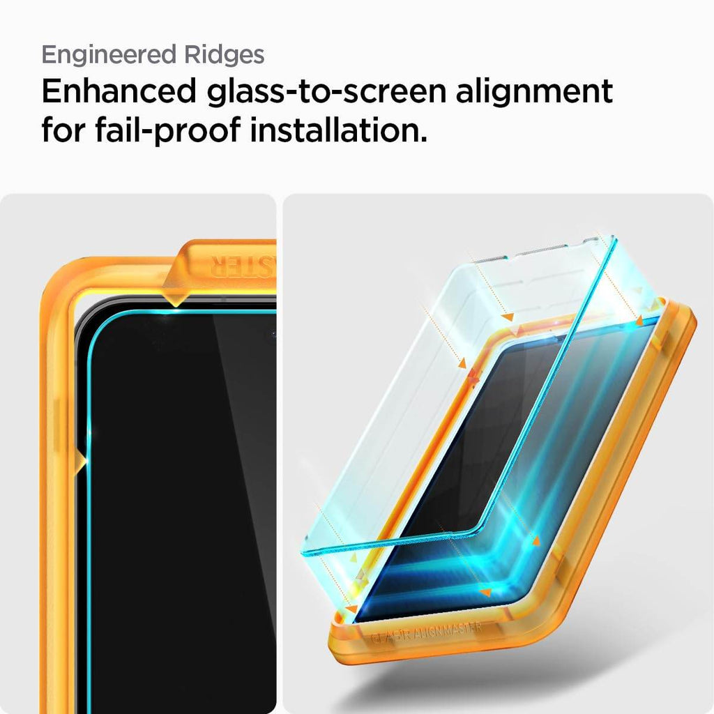 Spigen Alignmaster Tempered Glass Screen Protector Guard For Galaxy S23 Fe - 2 Pack for Smartphone - The Digital Hub