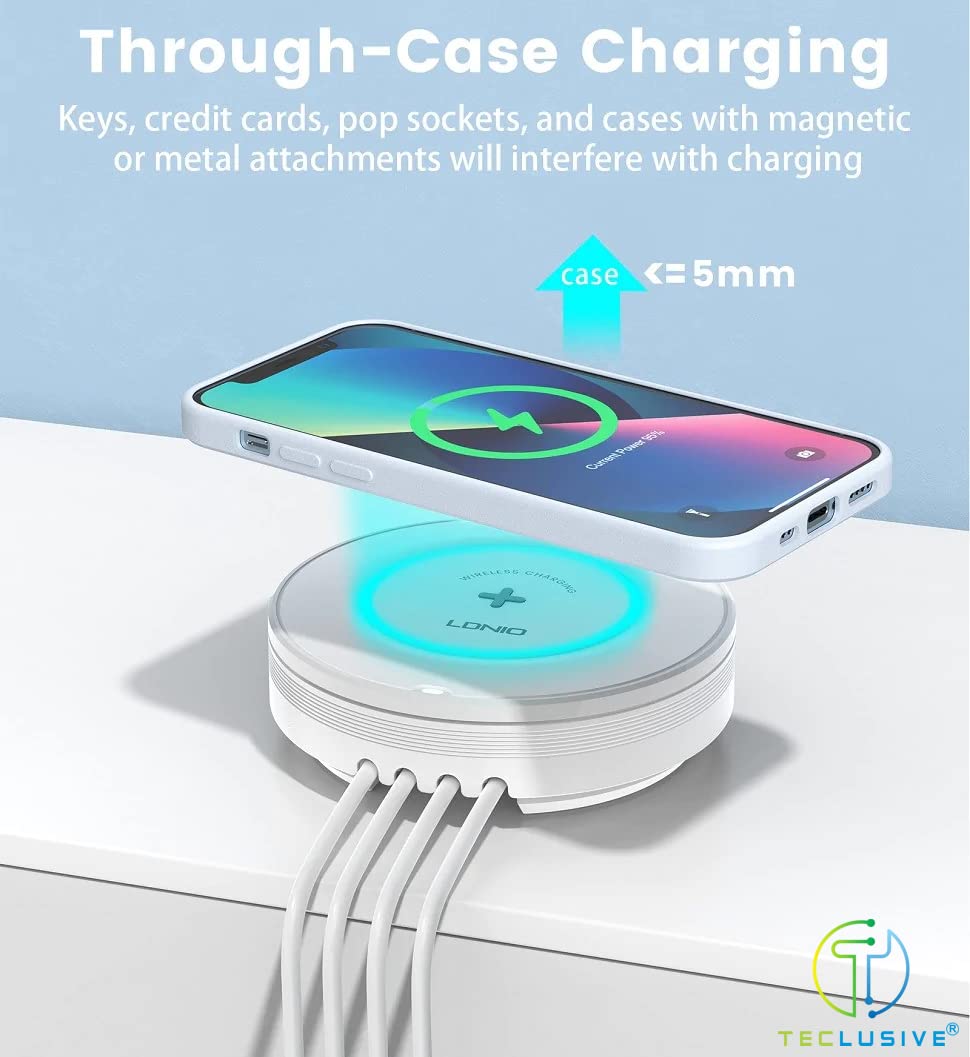 JTP 32W 5 in 1 Multi Wall Charger Station with Type C 5 in 1 Charging Station with 15W Wireless + PD30W+ QC18W+2Auto-ID Total 32W Fast Charger for iPhone 14 13 12 Pro Max/Galaxy S22 Ultra The Digital Hub