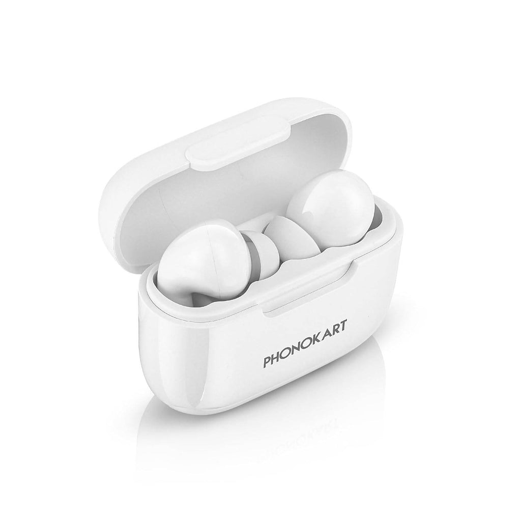 Phonokart TWS Wireless Earbuds with 18H Playtime, Crystal-Clear Calls, Fast Charging, Elegant Royal Design, Bluetooth 5.4, Noise Cancellation, Gaming Mode, 1Yr Warranty - The Digital Hub