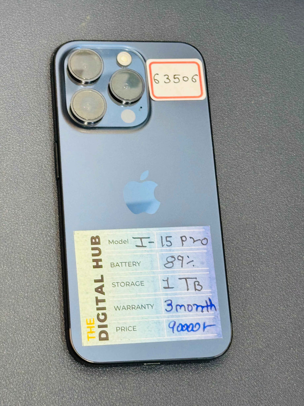 iPhone 15 Pro 1Tb Blue - Product ID - 63506 - Pre-Owned