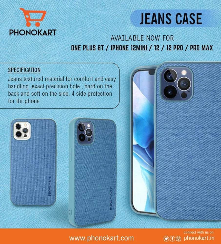 Phonokart Jeans CASE for iPhone 12 /12 Mini MRP 999 Light Blue - The Digital Hub