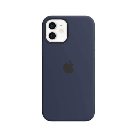 Apple Silicone Case with MagSafe (for iPhone 12, 12 Pro) - Deep Navy - The Digital Hub