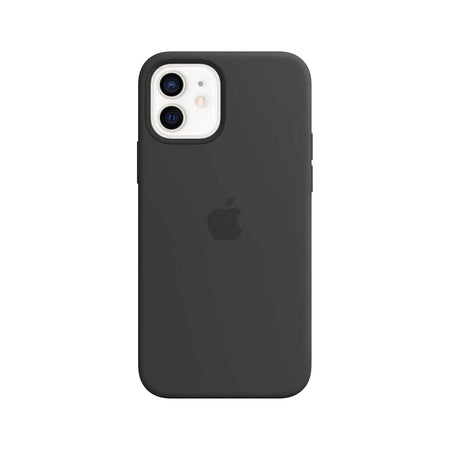 Apple Silicone Case with MagSafe (for iPhone 12, 12 Pro) - Black - The Digital Hub