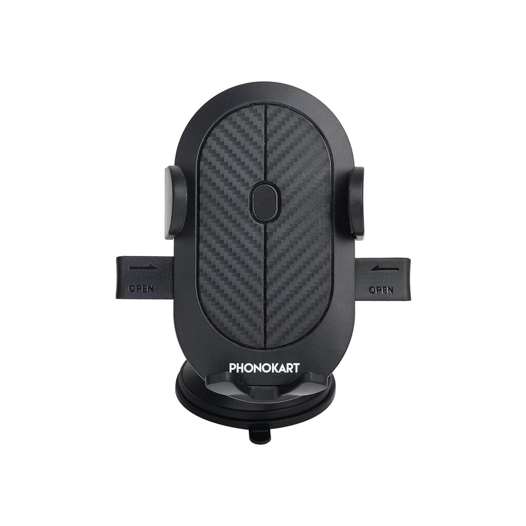 Phonokart Car Mount Holder for Mobile Phones, 360 Degree Rotation, Black - The Digital Hub