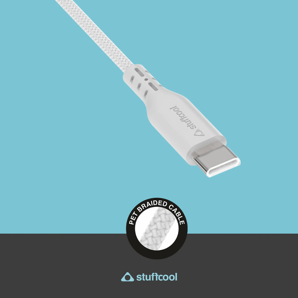 Stufcool Alto USB A to C 6.5A 1.2 Meter Cable fast charging Oppo, One plus,Vivo, Samsung, Huawei, Pixel, mi The Digital Hub