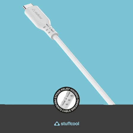 Stuffcool Alto C To C 100W 5A Cable fast USB C to C compatible for MacBooks , Laptops and Mobile phones The Digital Hub