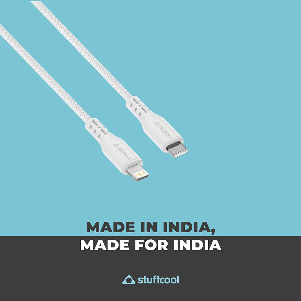 Stuffcool Alto USB C to Lightning 20W cable for IOS Device The Digital Hub