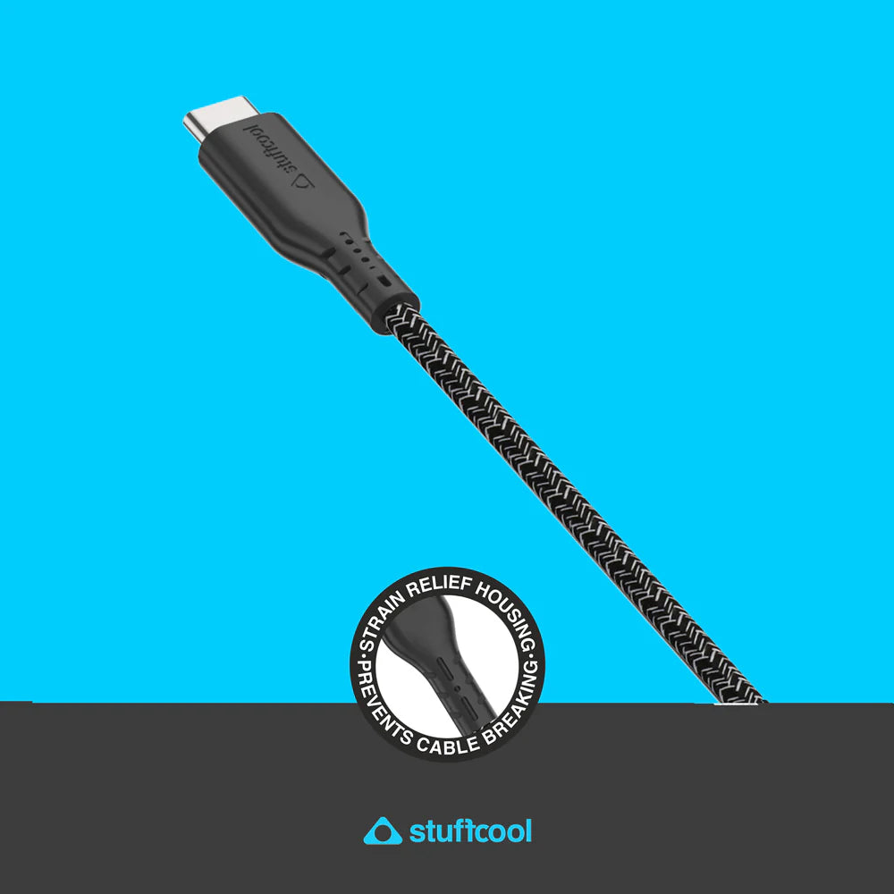 Stuffcool Ecolo Made From Recycled Plastic Type C to C PD100W 5A Sync & Charge Cable The Digital Hub