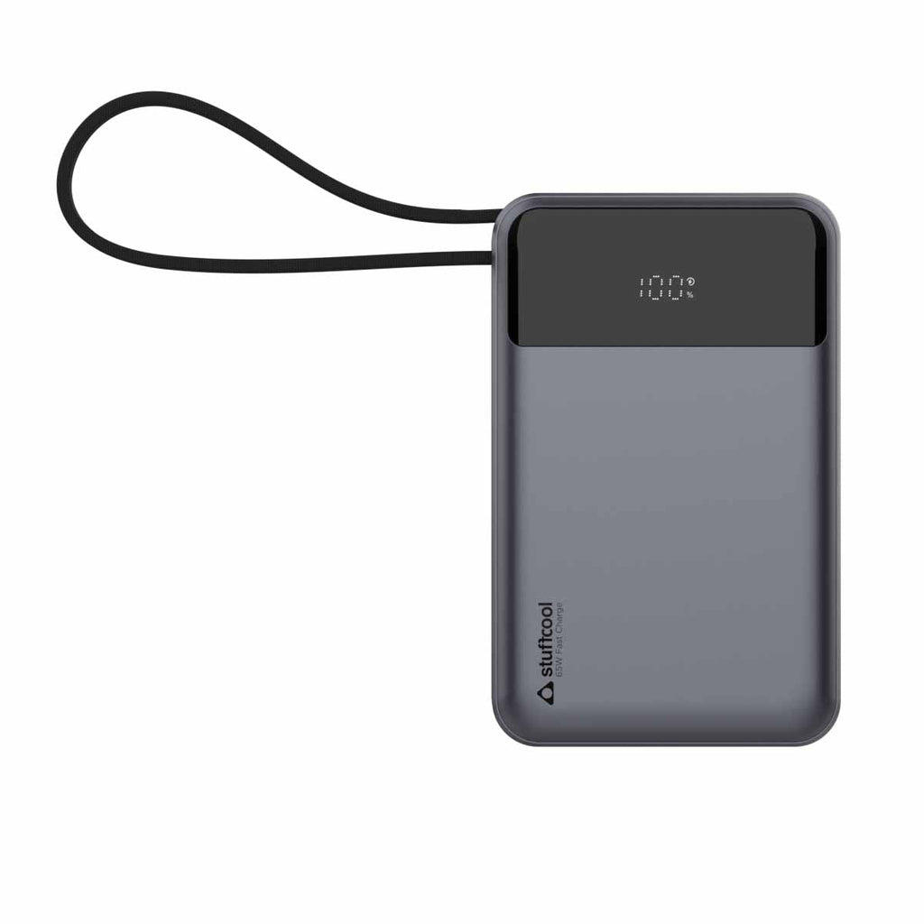 StuffCool Giga smallest 65W 20000 mAh Powerbank With Built-in Type C Cable