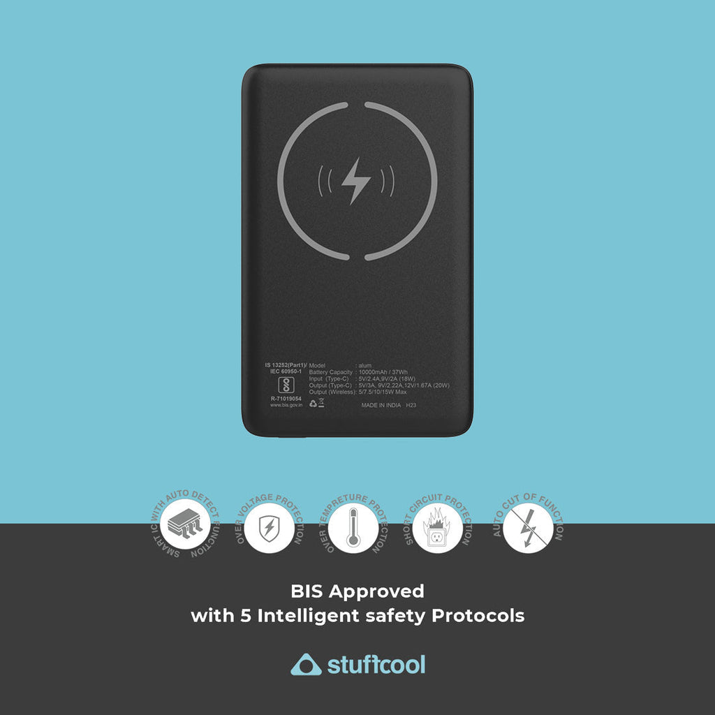 StuffCool Alum 10000mAh Magnetic Wireless Powerbank The Digital Hub