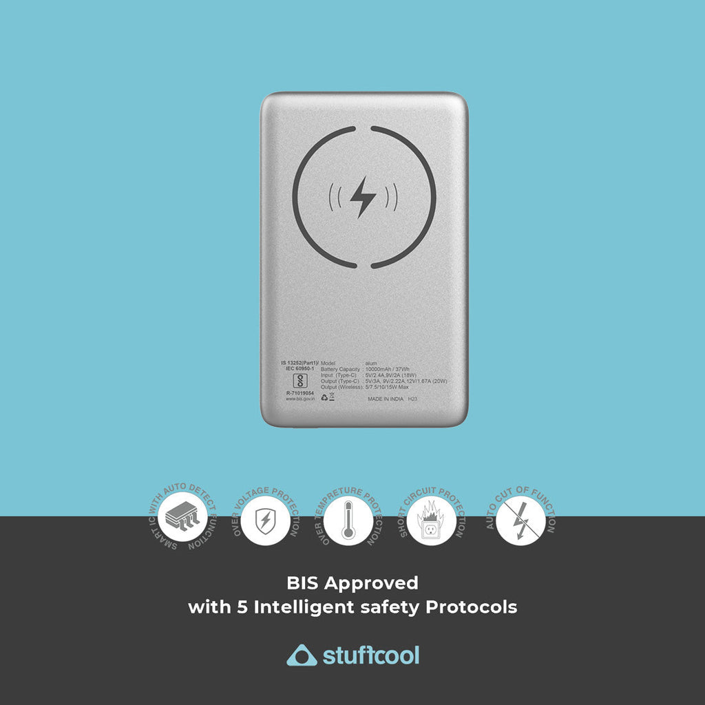 StuffCool Alum 10000mAh Magnetic Wireless Powerbank The Digital Hub