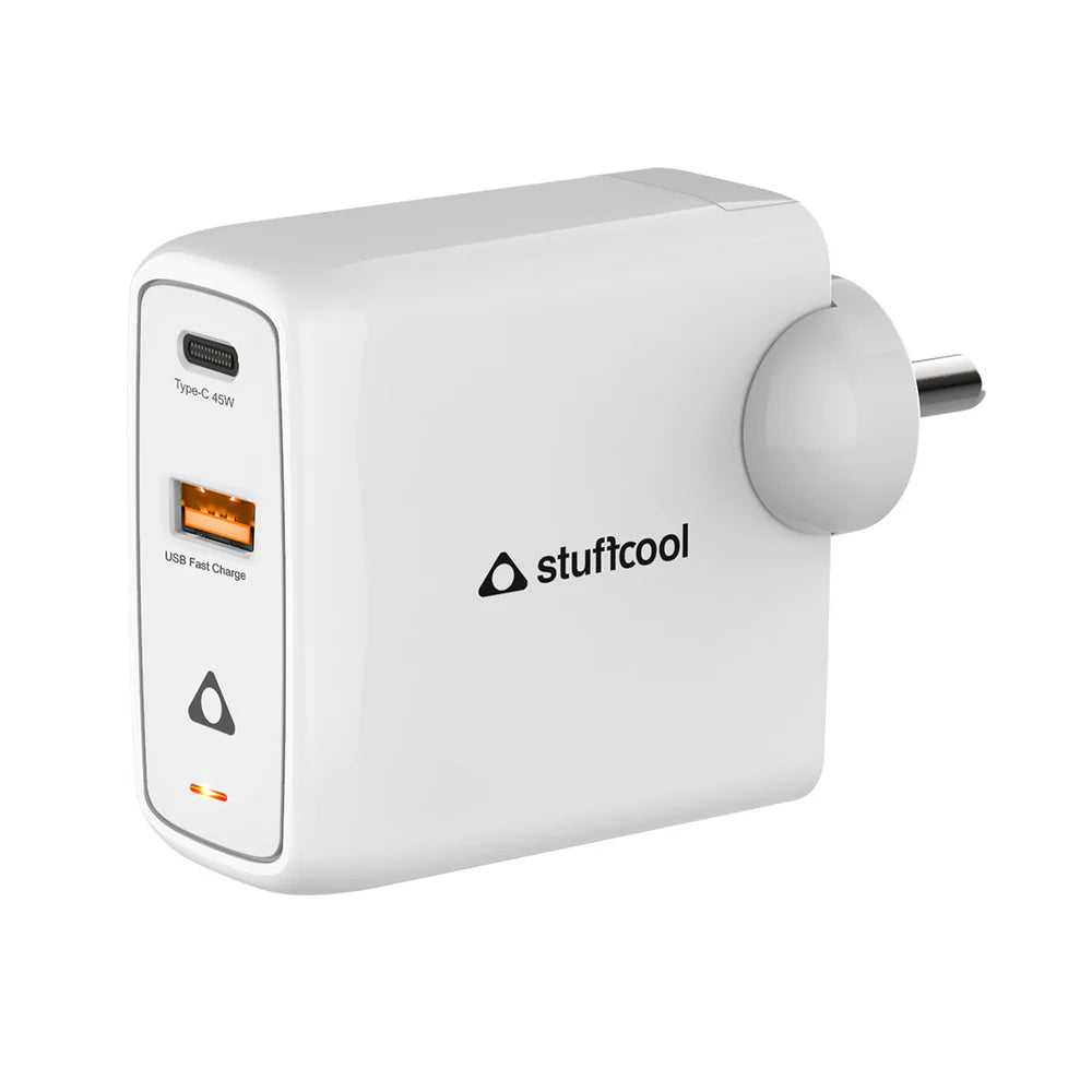 Stuffcool Neo 45 Pro Dual Port Super Fast Charging 2.0 Wall Charger The Digital Hub