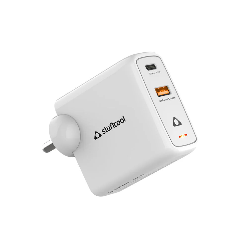 Stuffcool Neo 45 Pro Dual Port Super Fast Charging 2.0 Wall Charger The Digital Hub